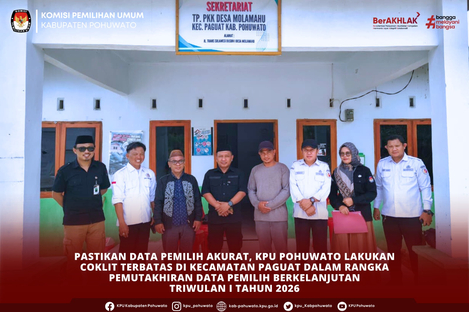 Pencocokan dan Penelitian Terbatas di Kecamatan Paguat PDPB Triwulan I Tahun 2026