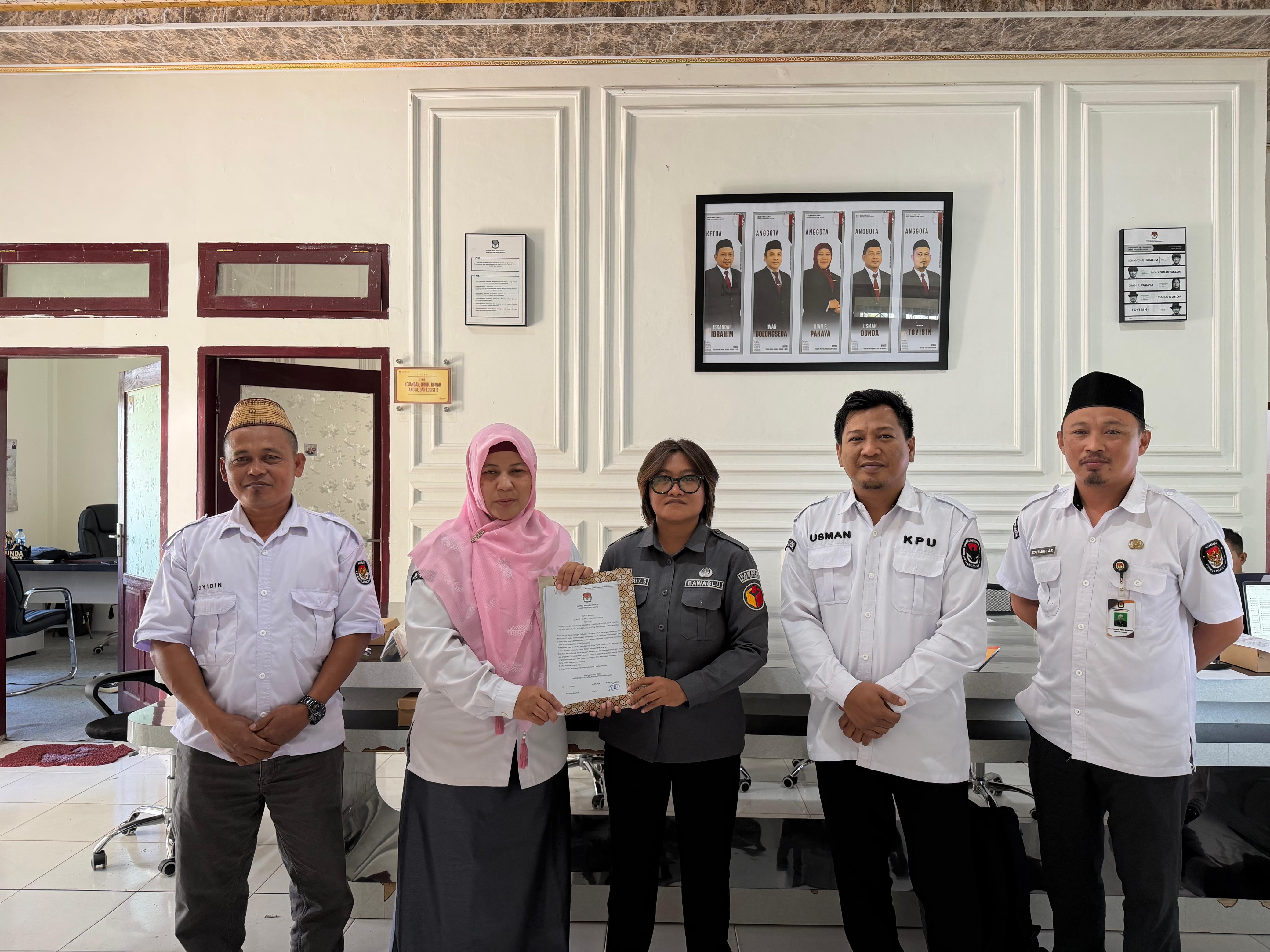 Verifikasi Administrasi Pemutakhiran Data Partai Politik Melalui Sipol Semester I Tahun 2026